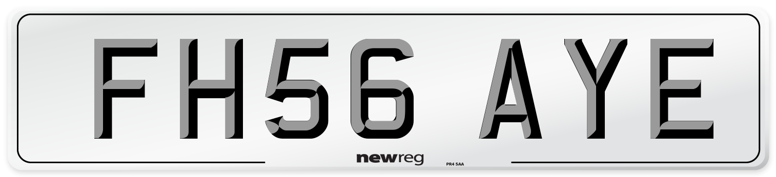 FH56 AYE Number Plate from New Reg